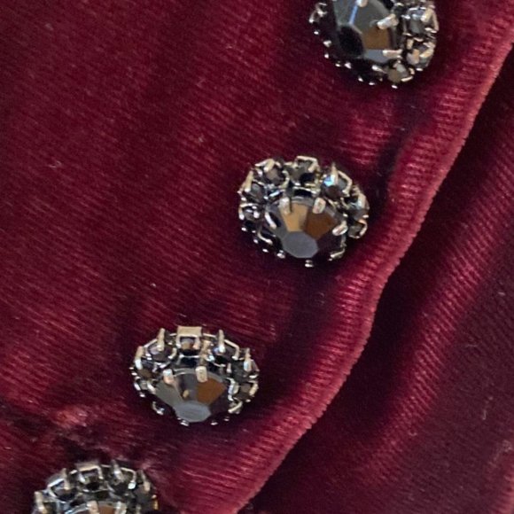 Original Ralph Lauren Polo Jeans Velvet Burgundy Jacket Blazer in Medium - Picture 4 of 4